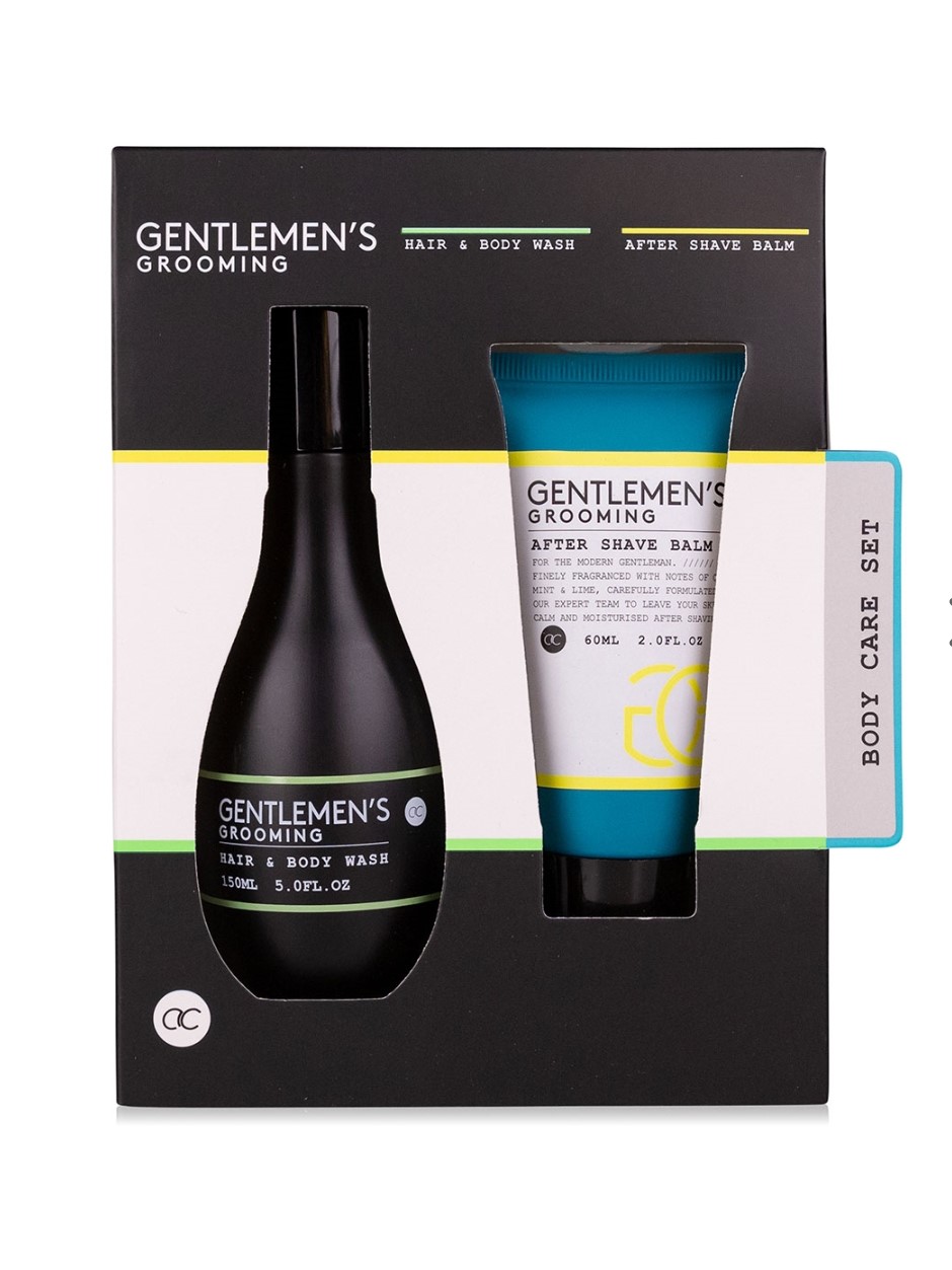 Bath set in paper gift box, Gentlemen's grooming - Accentra