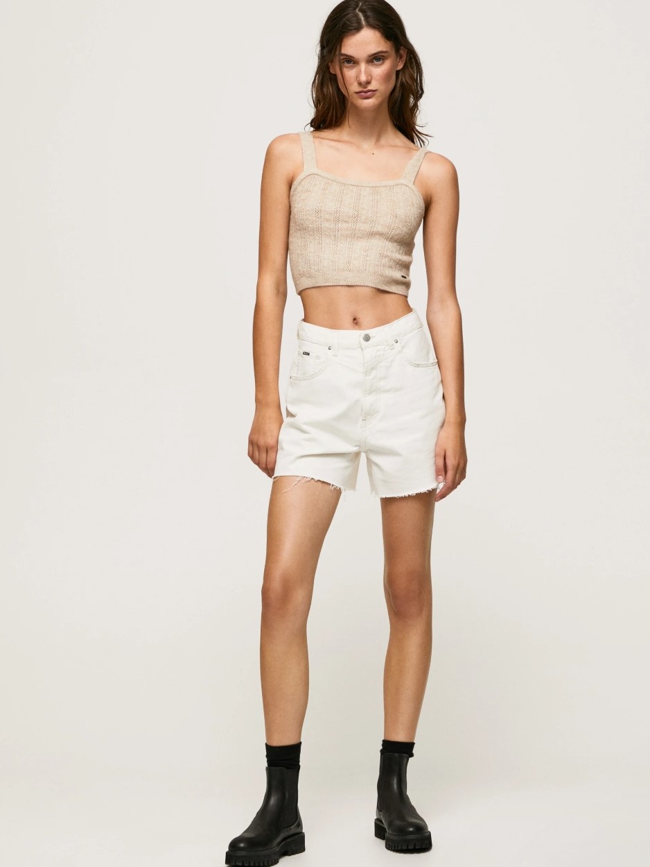 Τοπ από μείγμα μαλλιού Tiana Pepe Jeans