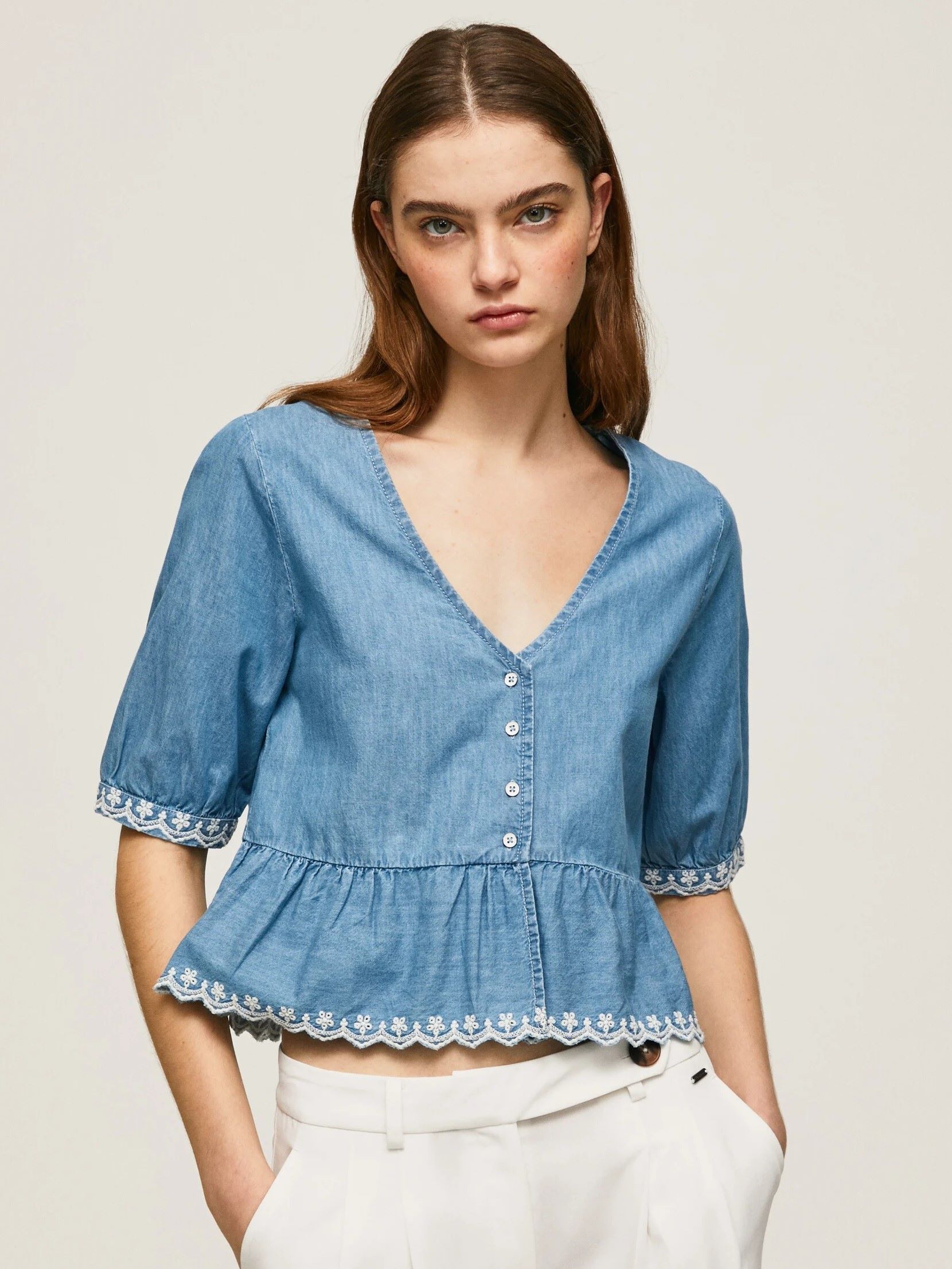 Μπλούζα με 3/4 μανίκι Berta Pepe jeans