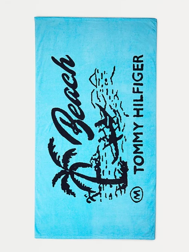 Πετσέτα παραλίας Beach Club Prep Fresh Aqua Tommy Hilfiger