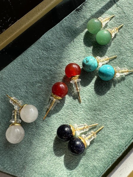 Σκουλαρίκια καρφωτά Pin Ball Elephantina