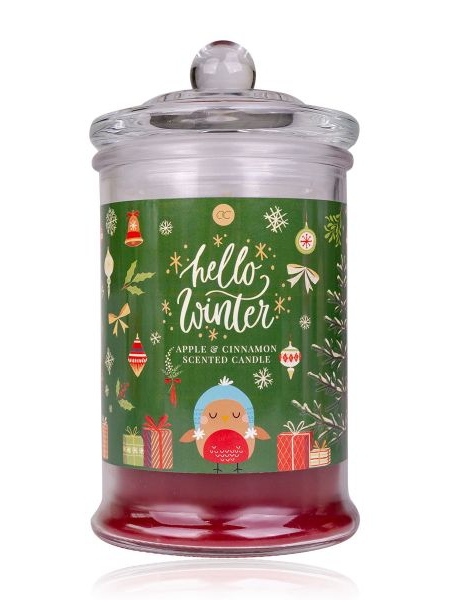 Scented candle Apple-cinnamon Hello Winter - Accentra