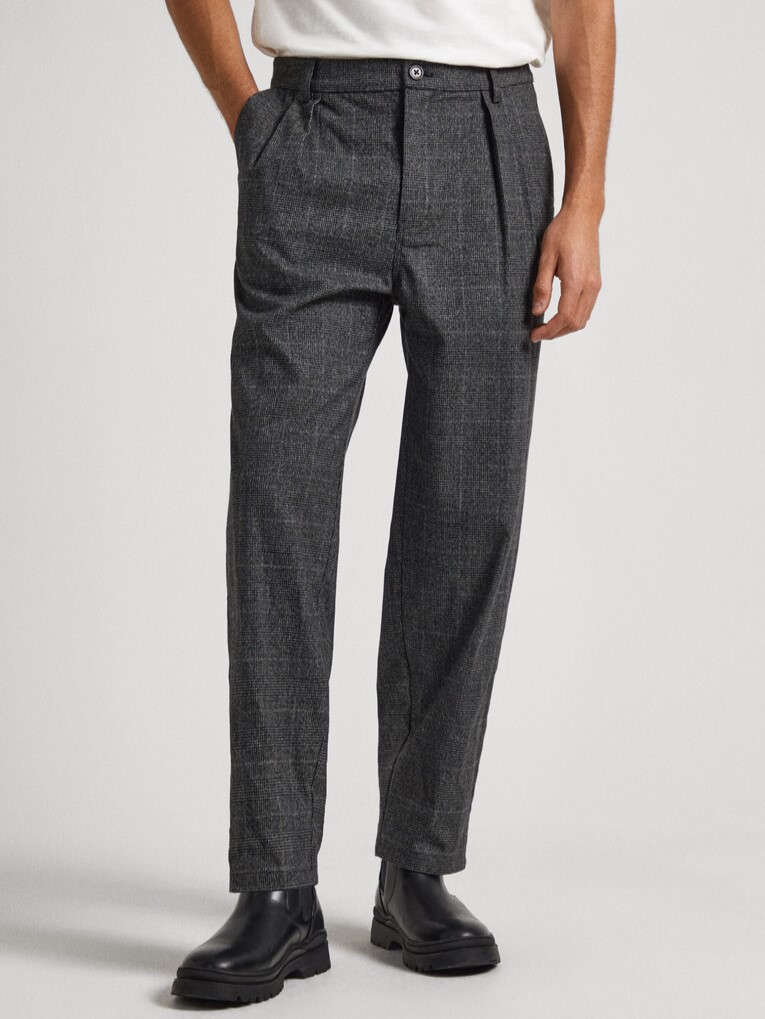Παντελόνι Checked Harrison Grey Marl Pepe Jeans