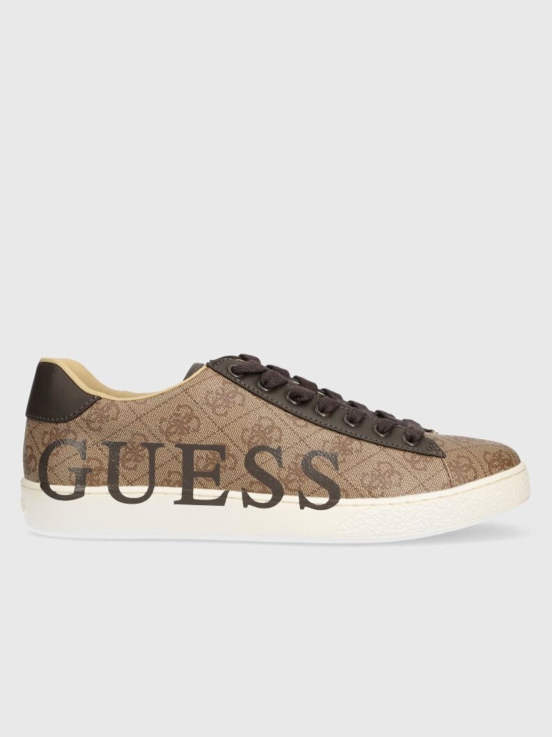 Sneakers Nola K with 4G logo Brown Guess