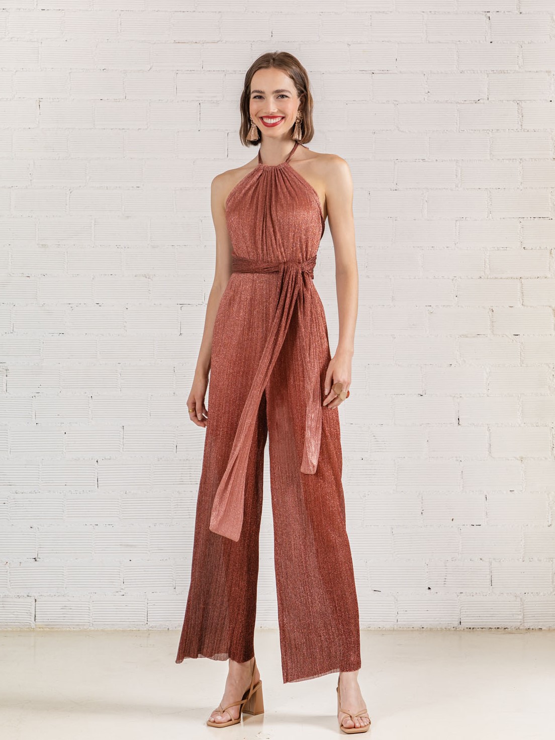 Ολόσωμη φόρμα Lurex Chocolate Moutaki