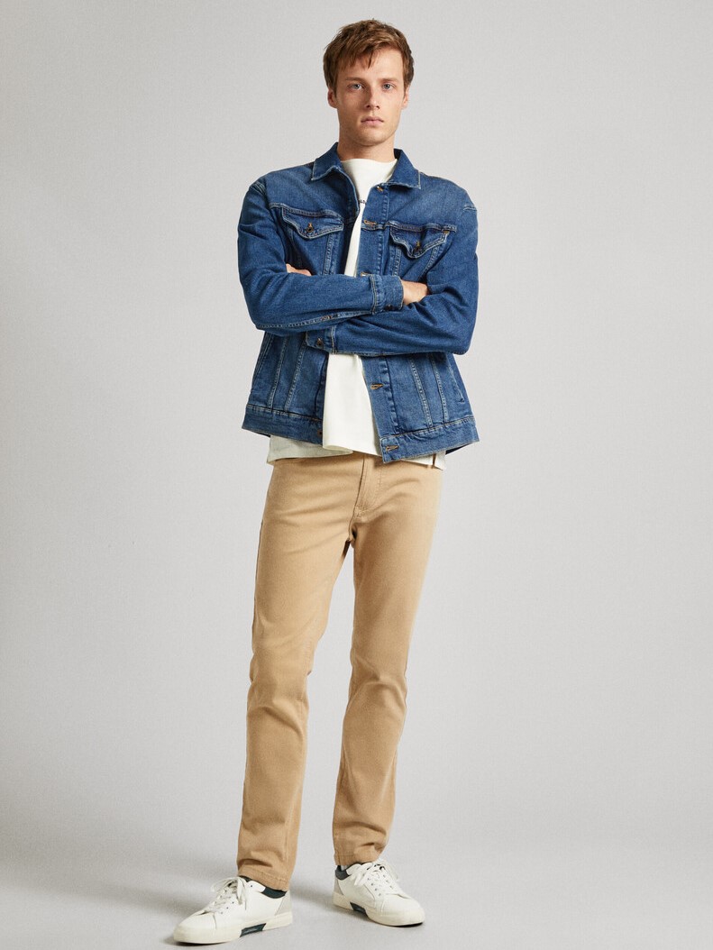 Παντελόνι Skinny Five Pockets Khaki Brown Pepe Jeans