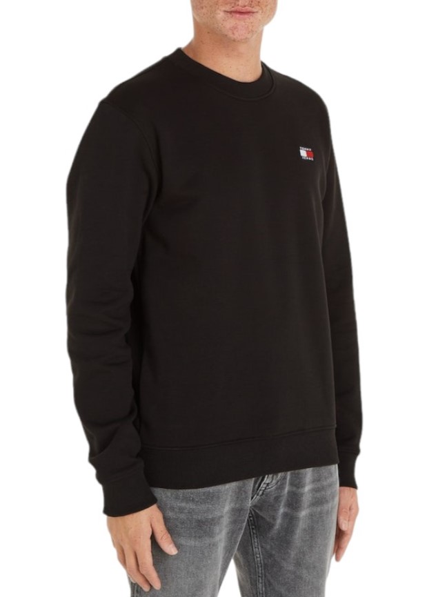 Φούτερ TJM Reg Badge Crew Black Tommy Jeans