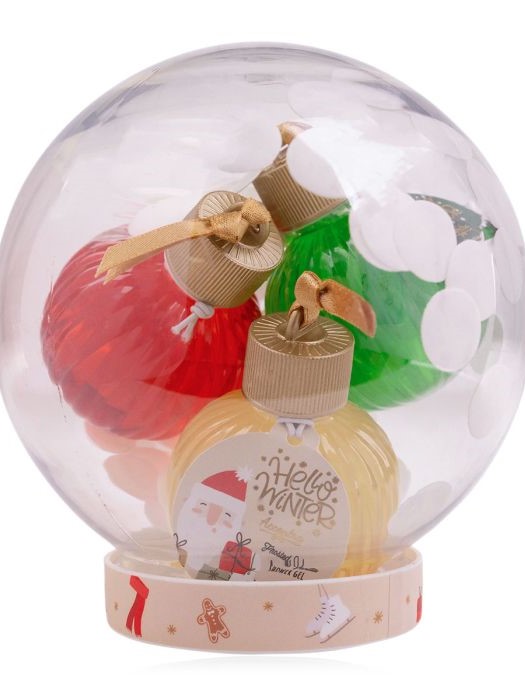 Snow globe, incl. 30ml bubble bath, 40g foaming bath salt