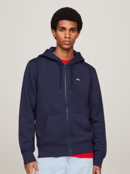 Ζακέτα φούτερ με κουκούλα TJM Reg Fleece Zip Twilight Navy Tommy Jeans