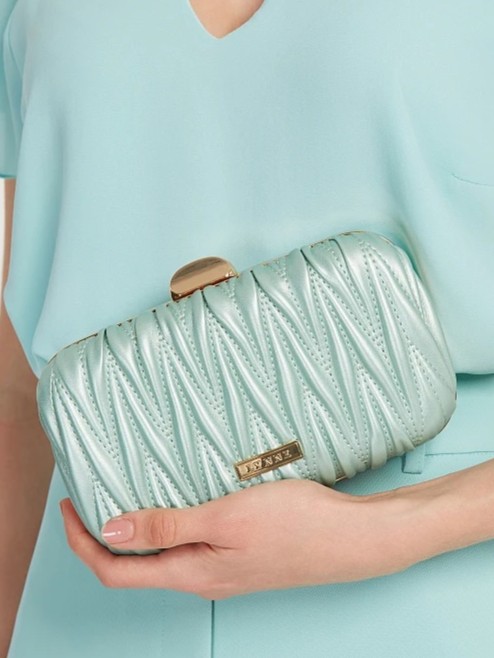 Quilted bag with leather look Mint Lynne
