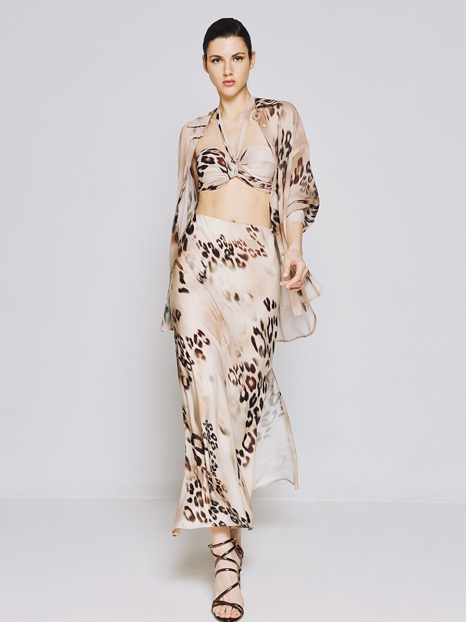Φούστα Maxi Animal Print Access