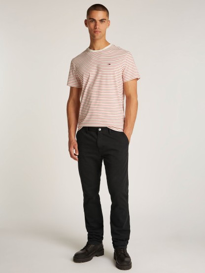 Παντελόνι regular chino μαύρο Tommy jeans