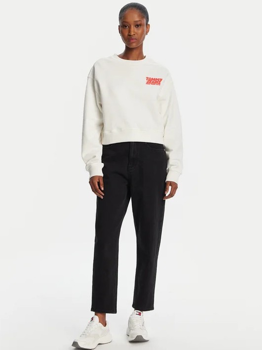 Pants jeans mom Uhr Trp AI4185 black Tommy Jeans
