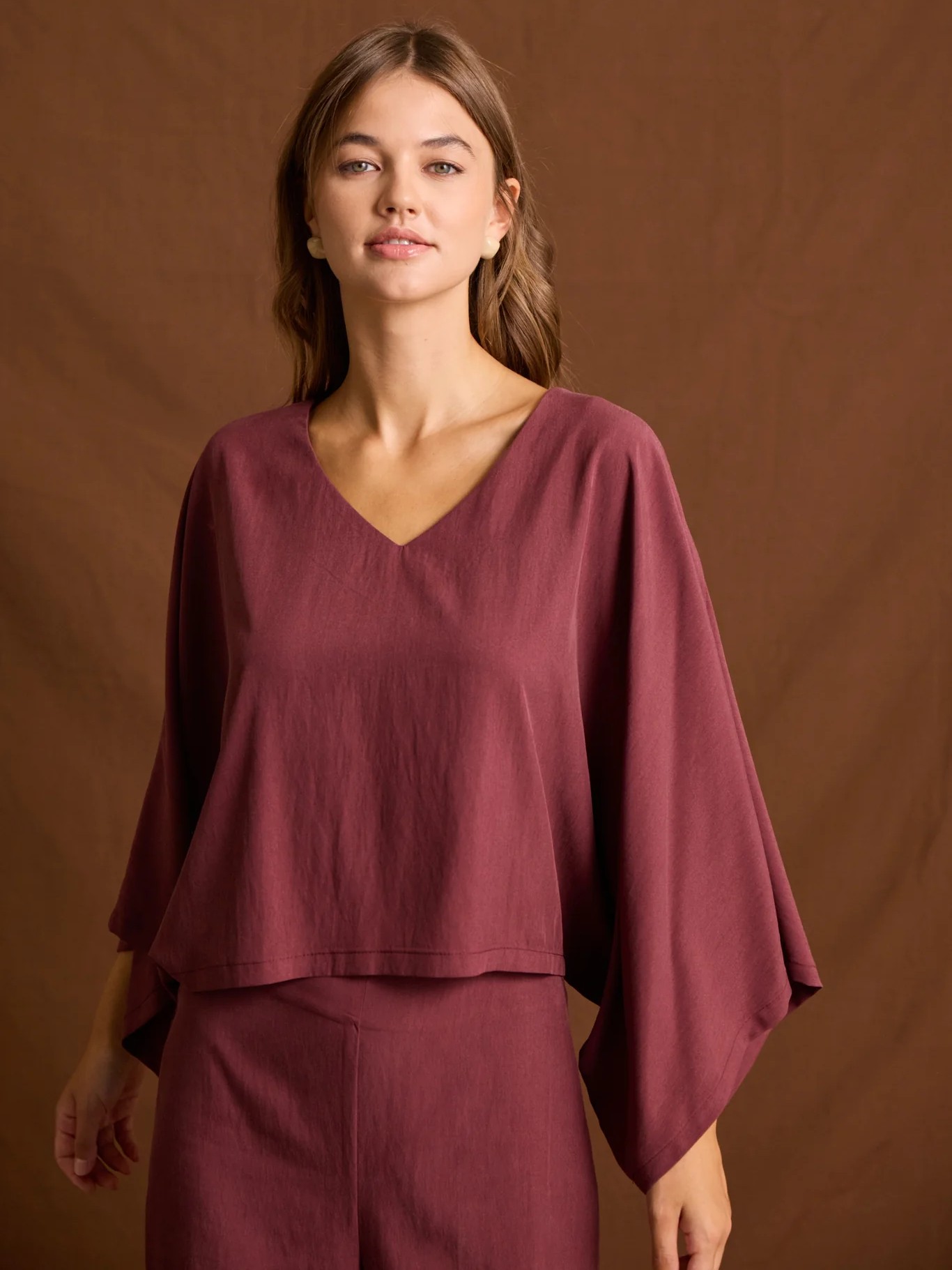 Blouse long sleeved Alenia Wine Enzzo