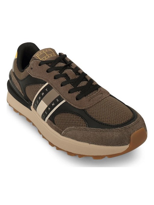 Παπούτσια ανδρικά TJM Technical runner ess Brown Tommy jeans