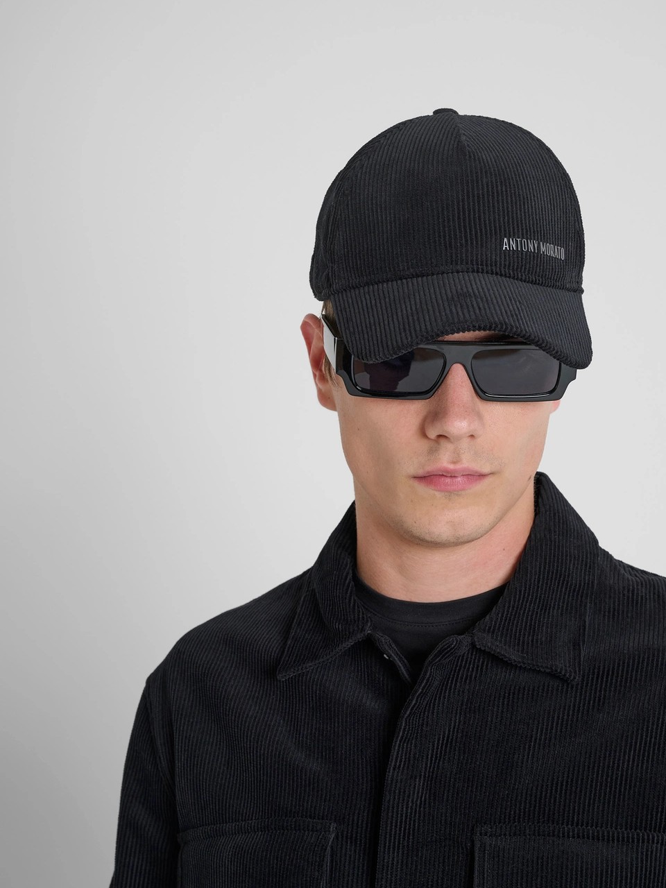 Baseball hat velvet Black Antony Morato