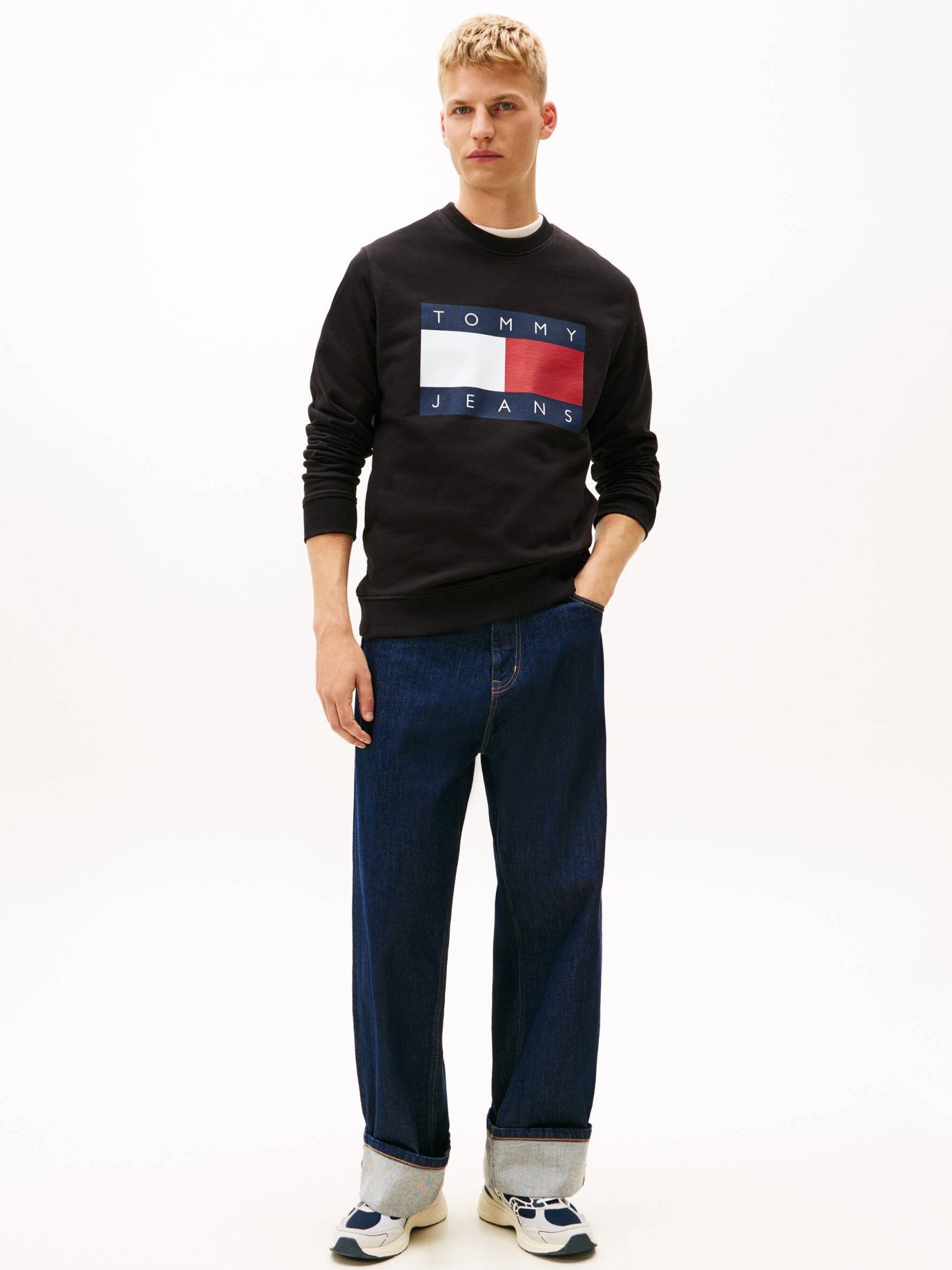 Φούτερ TJM REG big flag Black Tommy jeans