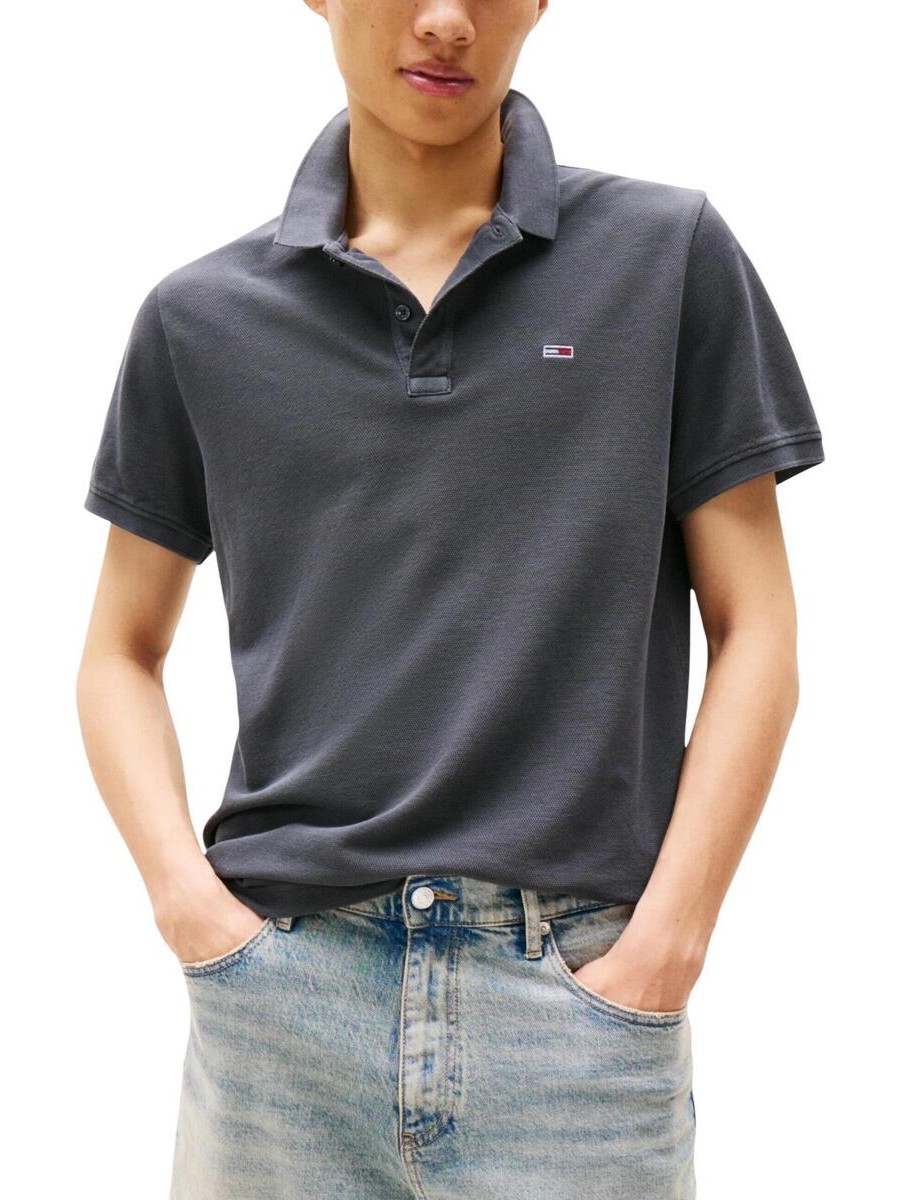 Polo pique TJM placket Grey Tommy jeans