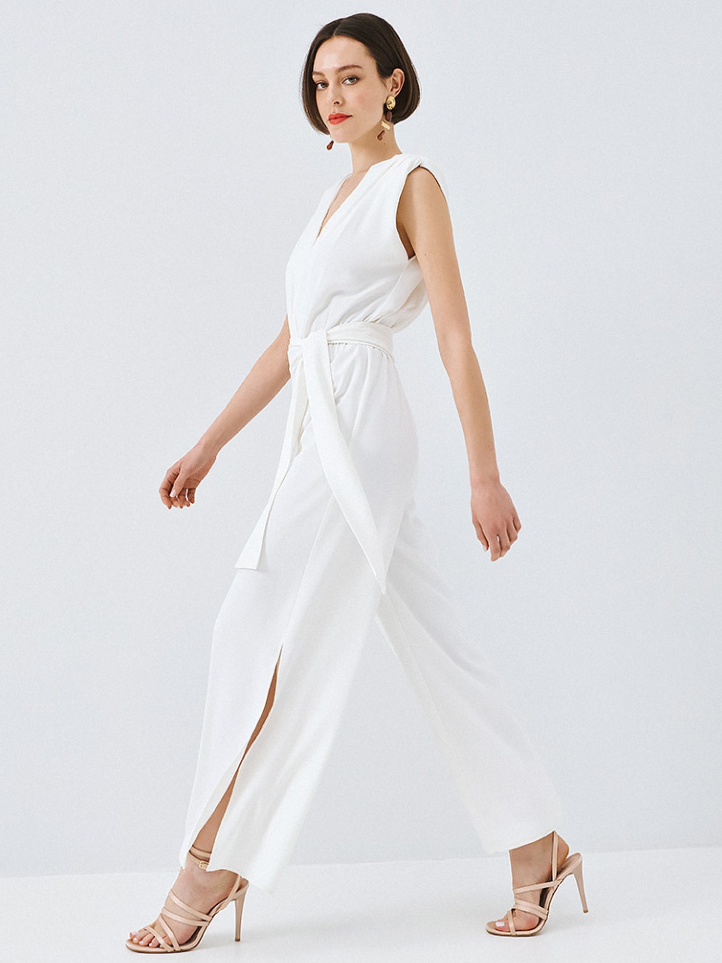 Jumpsuit sleeveless White Access