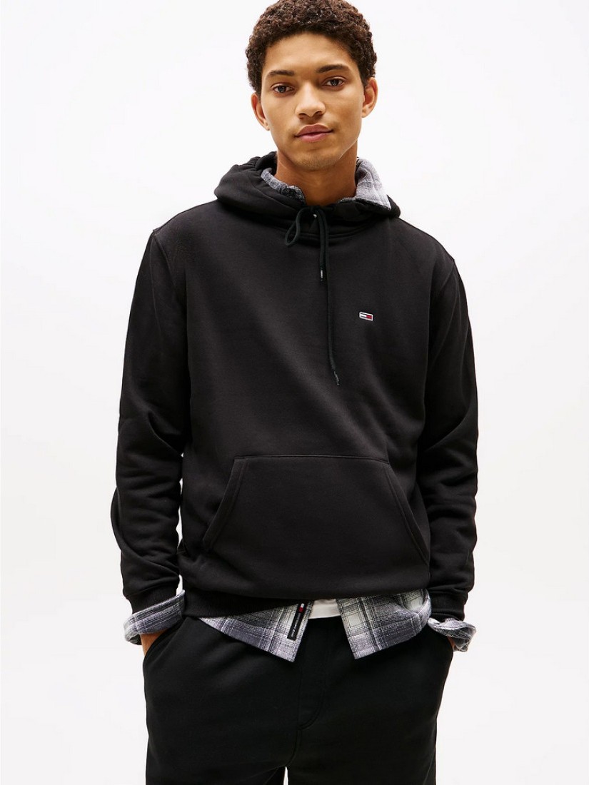 Φούτερ με κουκούλα TJM Reg s flag Black Tommy jeans