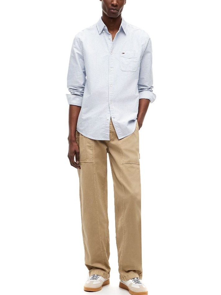 Shirt TJM Reg stripe oxford Blue Tommy jeans