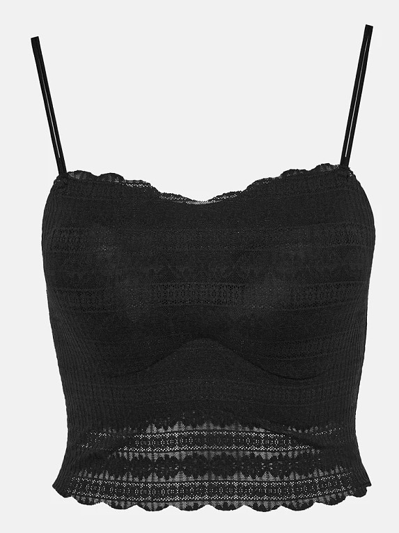 Ελαστικό μπούστο από δαντέλα Black Lynne