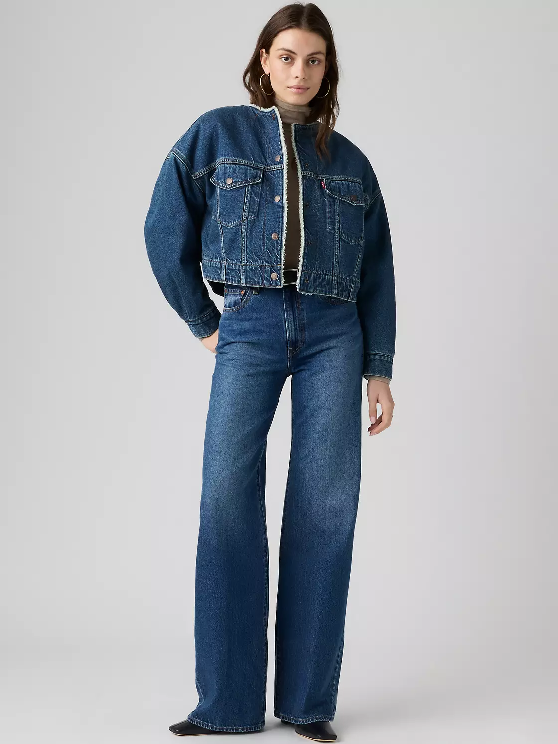 Ribcage Wide Leg Jeans Blue Levi's