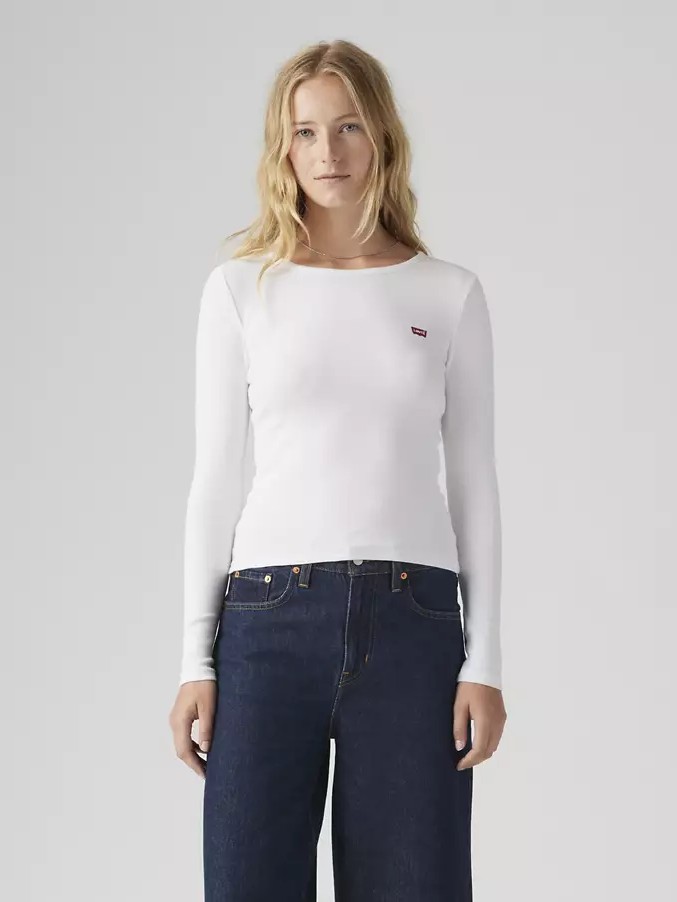 Blouse long sleeved Hayes ls tee Neutrals White Levi's