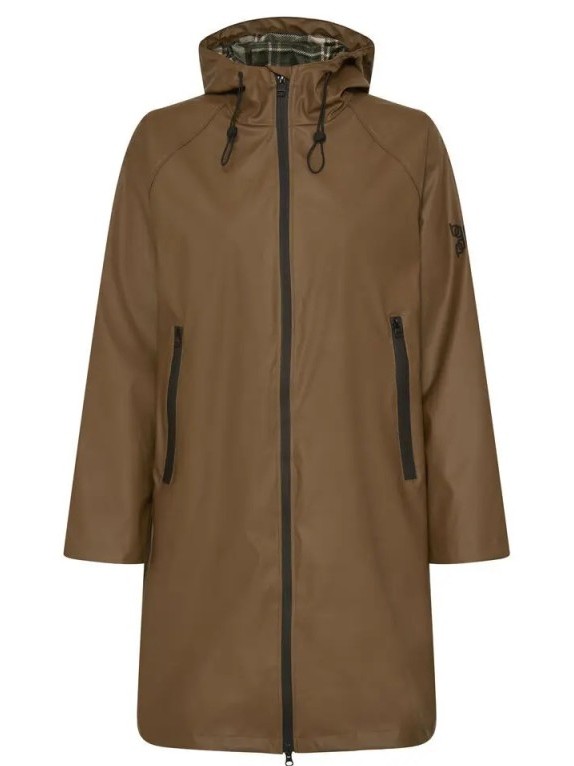 Raincoat Byavan zipper coat Brown B.young