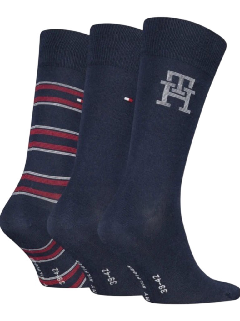 Socks 3pack giftbox monogram Blue Tommy jeans