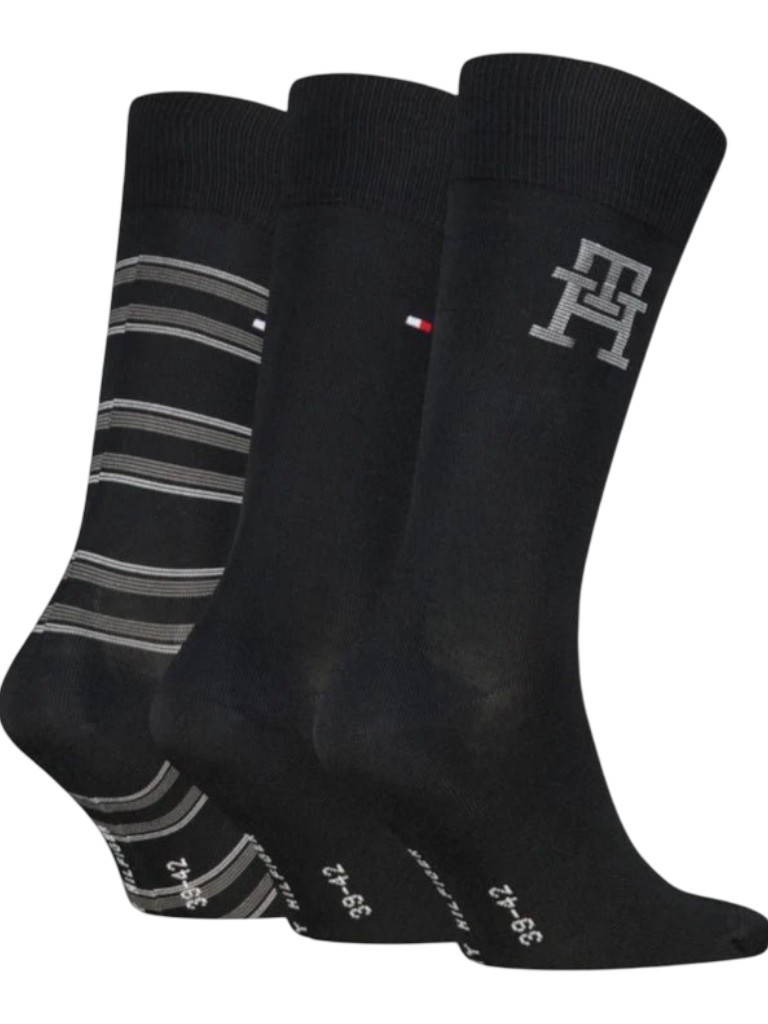 Socks 3pack giftbox monogram Black Tommy jeans