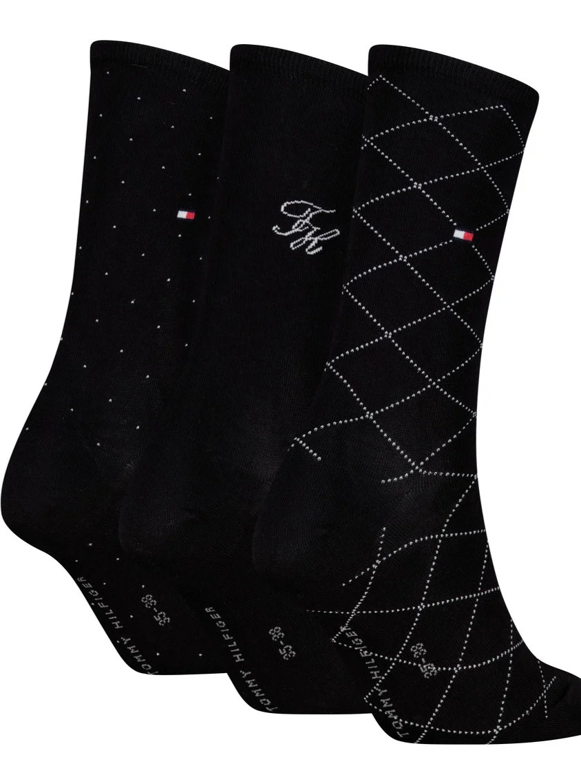 Socks 3pack giftbox monogram Black Tommy jeans