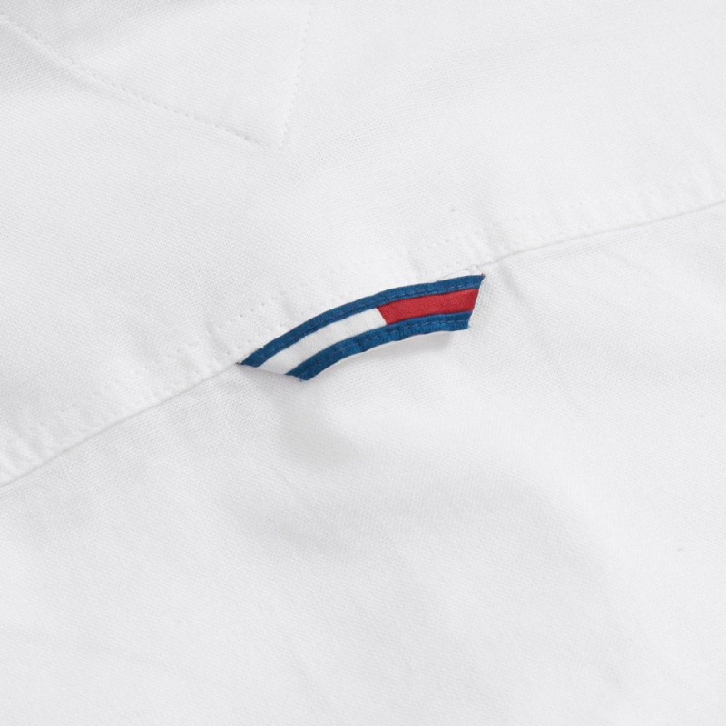 Πουκάμισο Slim Stretch Oxford White Tommy Jeans