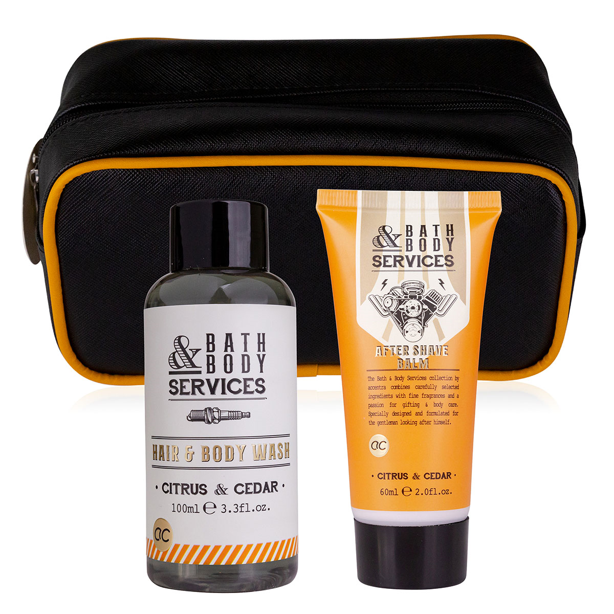Ανδρικό σετ σε νεσεσέρ με αφρόλουτρο & after shave balm, Bath & Body Services - Accentra