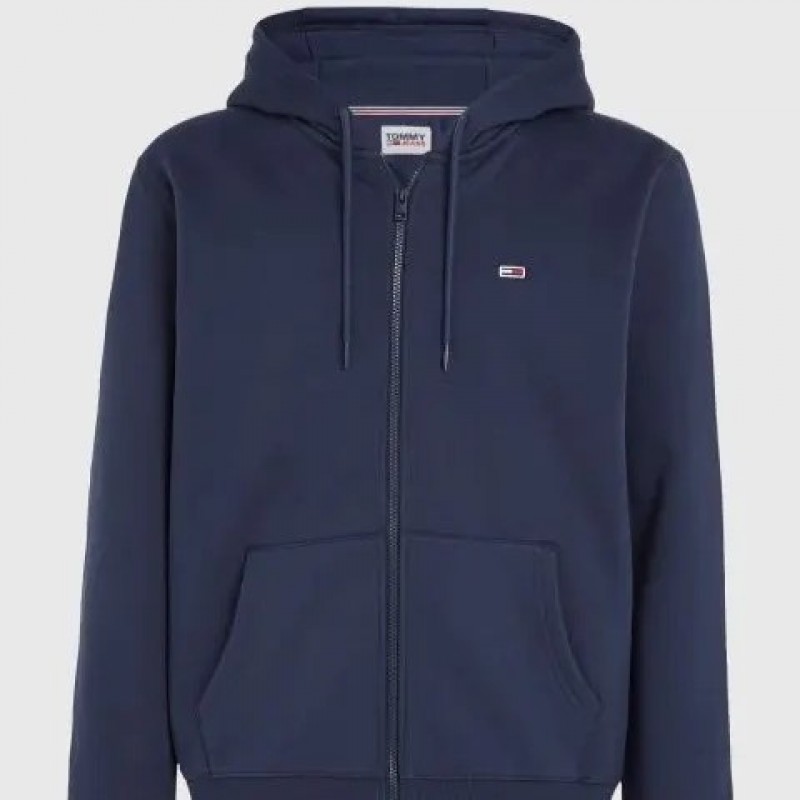 Sweatshirt jacket with hood TJM Reg Fleece Zip Twilight Navy Tommy Jeans