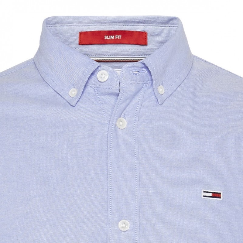 Shirt Slim Stretch Oxford Perfume Blue Tommy Jeans