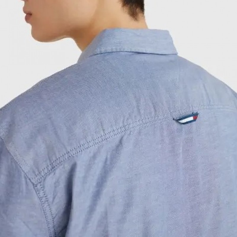 Πουκάμισο Slim Stretch Oxford Twilight Navy Tommy Jeans