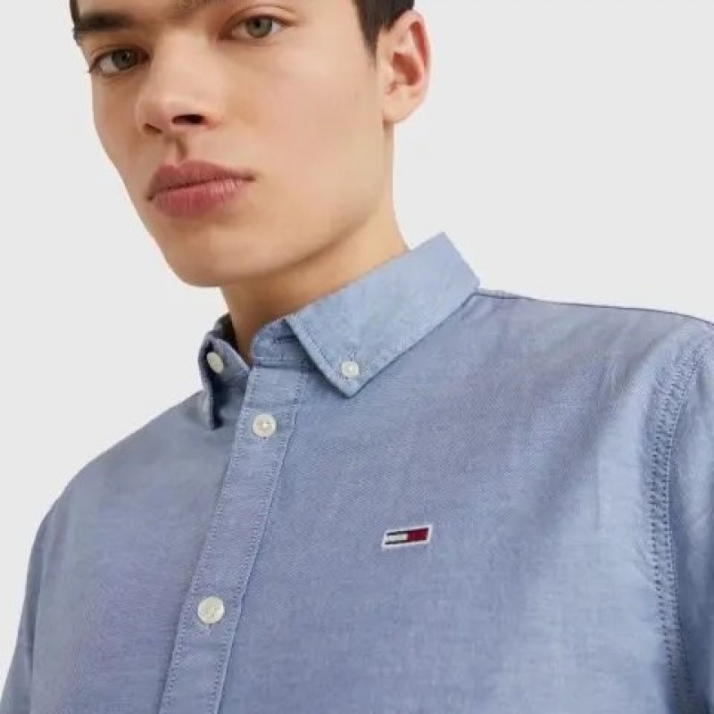 Πουκάμισο Slim Stretch Oxford Twilight Navy Tommy Jeans