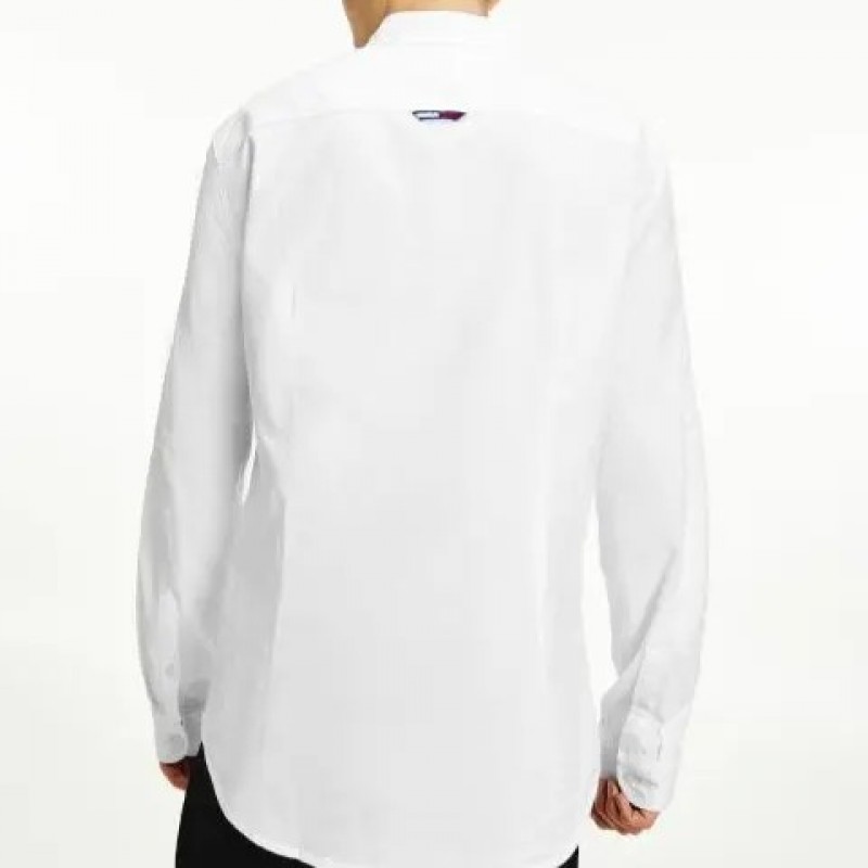 Πουκάμισο Slim Stretch Oxford White Tommy Jeans