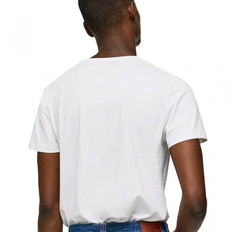 Μπλούζα με κοντό μανίκι ανδρική original basic white Pepe jeans