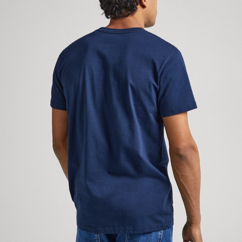 Μπλούζα με κοντό μανίκι Eggo Navy Pepe Jeans