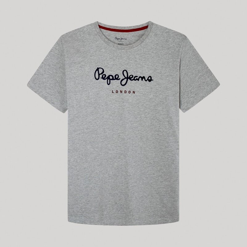 Μπλούζα με κοντό μανίκι Eggo Grey Marl Pepe jeans