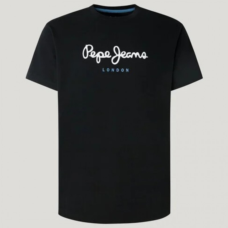 Μπλούζα με κοντό μανίκι Eggo Black Pepe Jeans