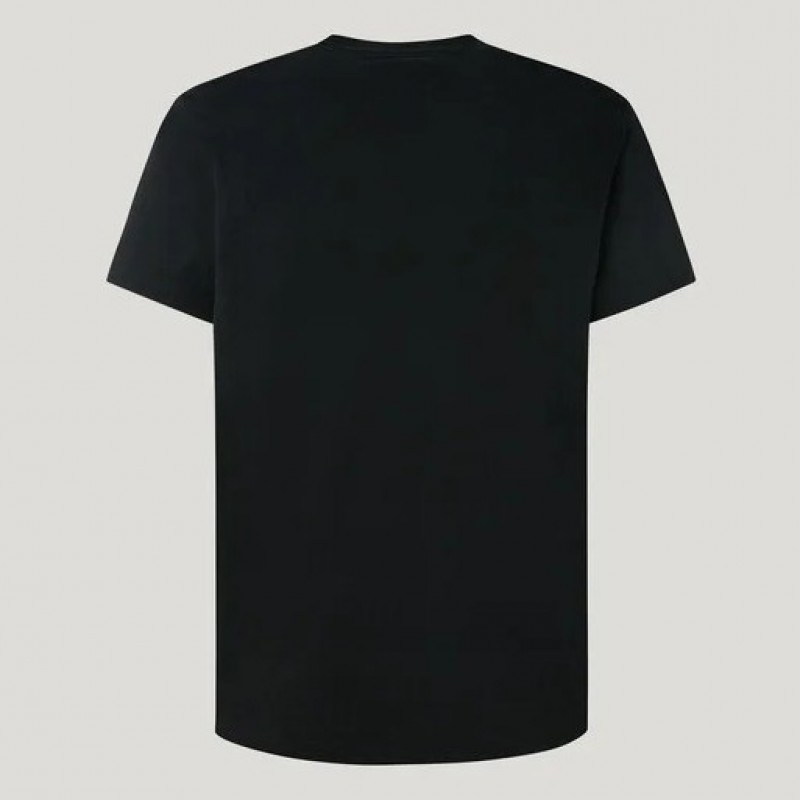 Μπλούζα με κοντό μανίκι Eggo Black Pepe Jeans
