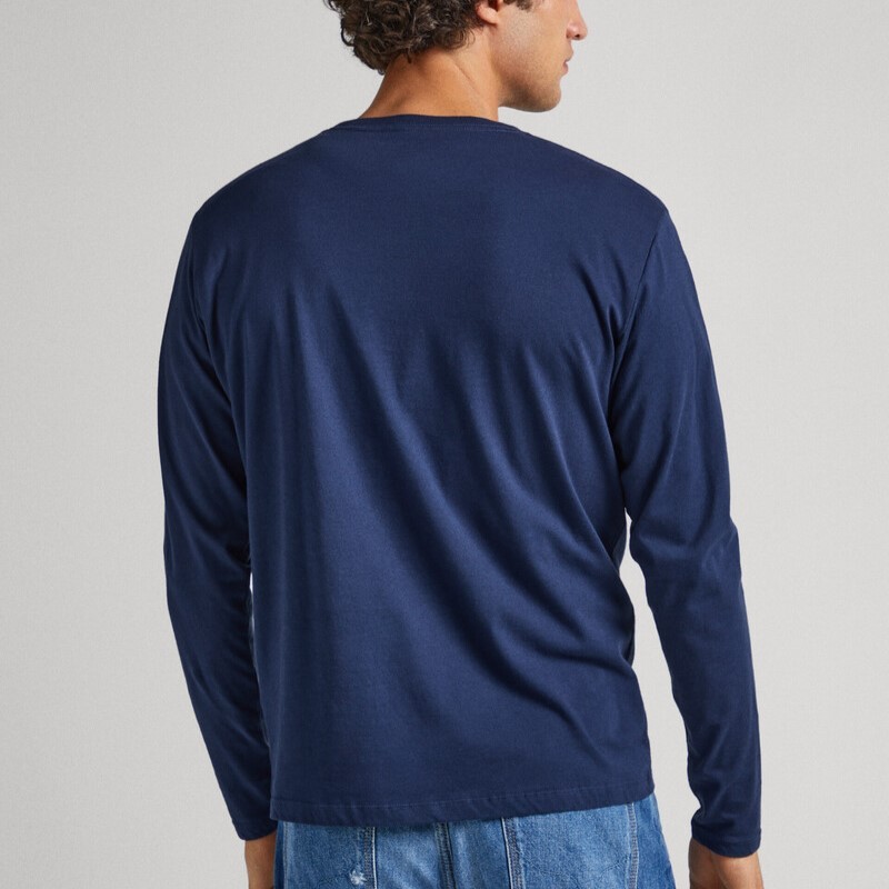 Blouse with long sleeve Eggo Long Navy Pepe Jeans