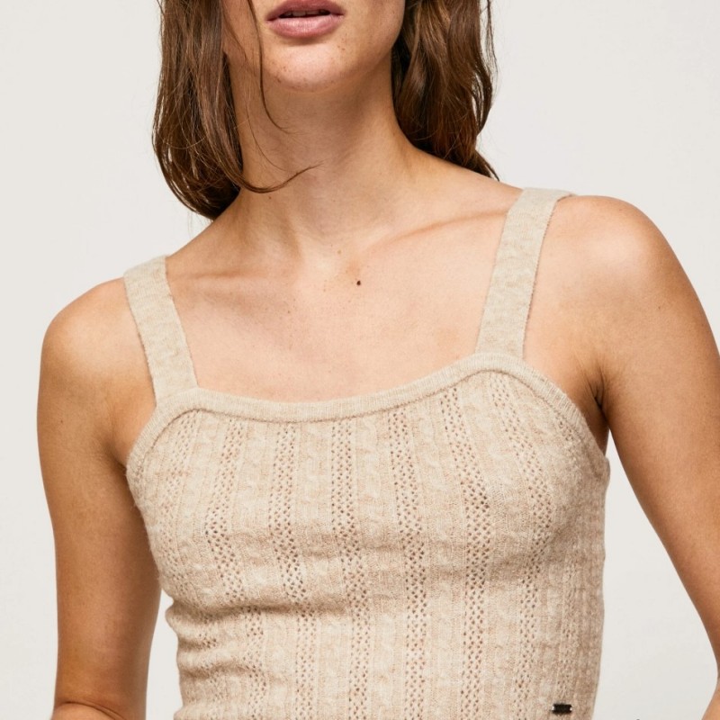Τοπ από μείγμα μαλλιού Tiana Pepe Jeans