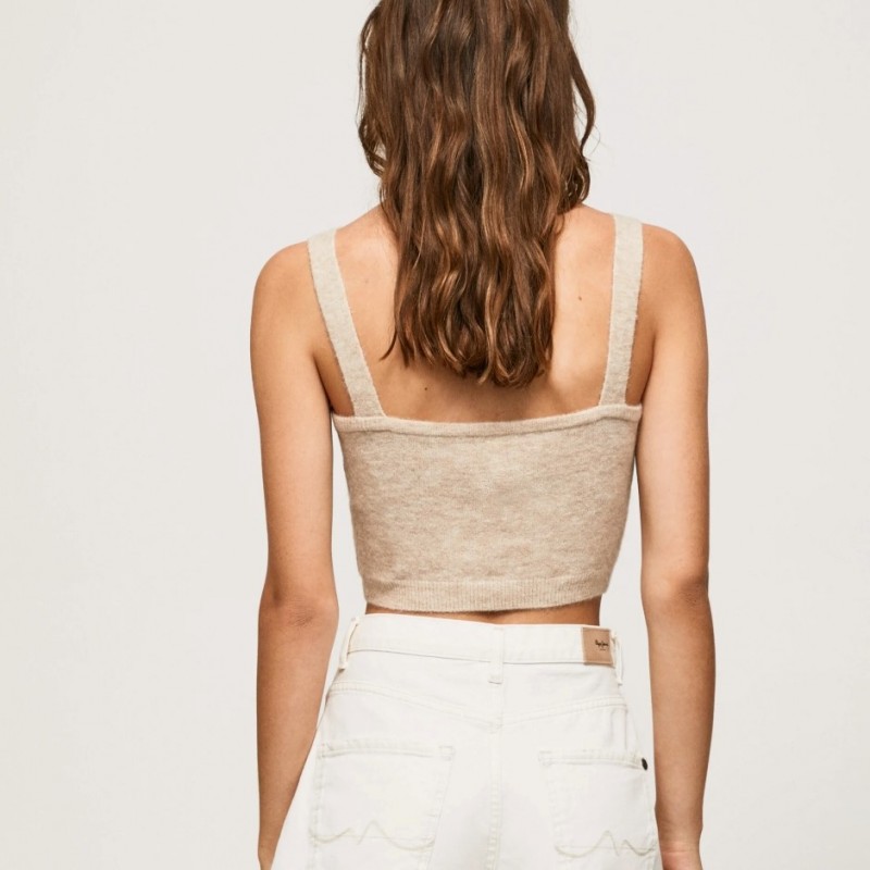 Τοπ από μείγμα μαλλιού Tiana Pepe Jeans