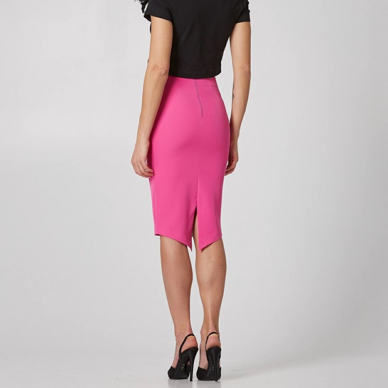 Φούστα ψηλόμεση midi Fuchsia Lynne