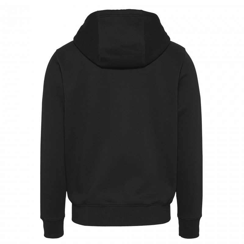 Ζακέτα φούτερ με κουκούλα TJM Reg Fleece Zip Black Tommy Jeans