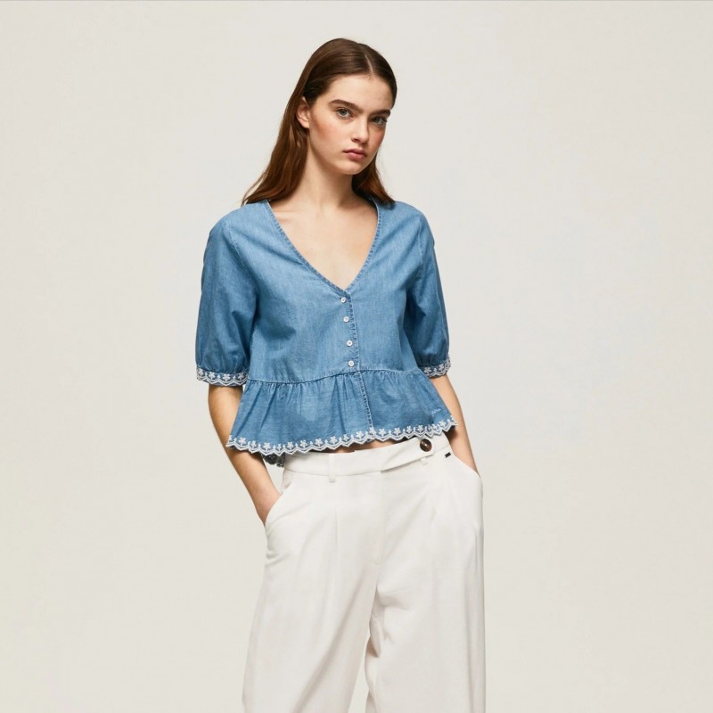 Μπλούζα με 3/4 μανίκι Berta Pepe jeans